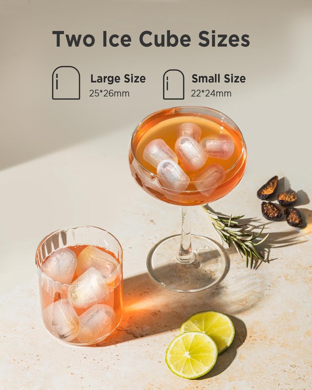 Ice Maker Countertop, Portable Ice Machine With Carry Handle, 26 Lbs Per Day on Fridge.com - View 6