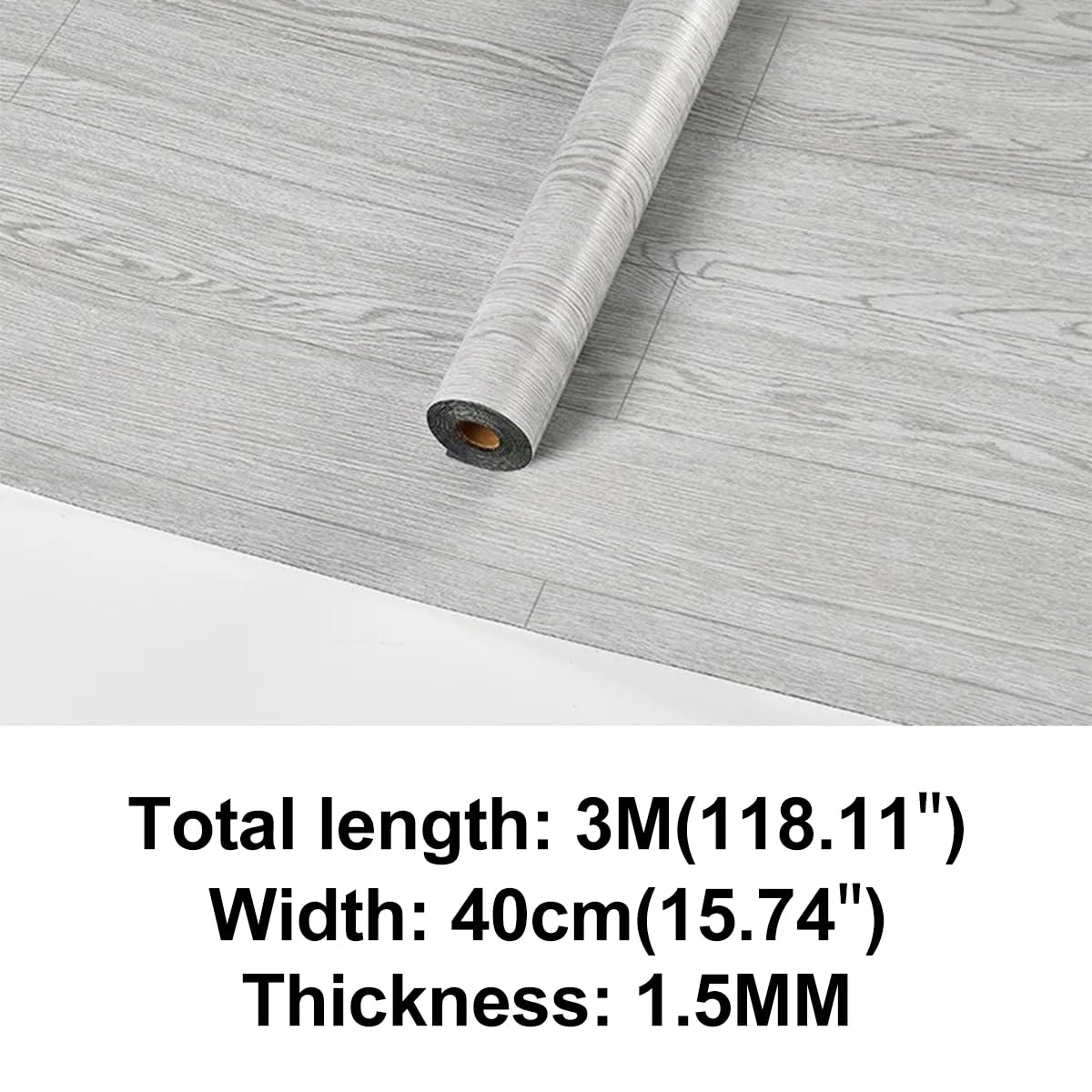 Peel and Stick Floor Tile Vinyl Plank Flooring, Wood Grain Self-Adhesive Tile Sticker for Living Room Bedroom