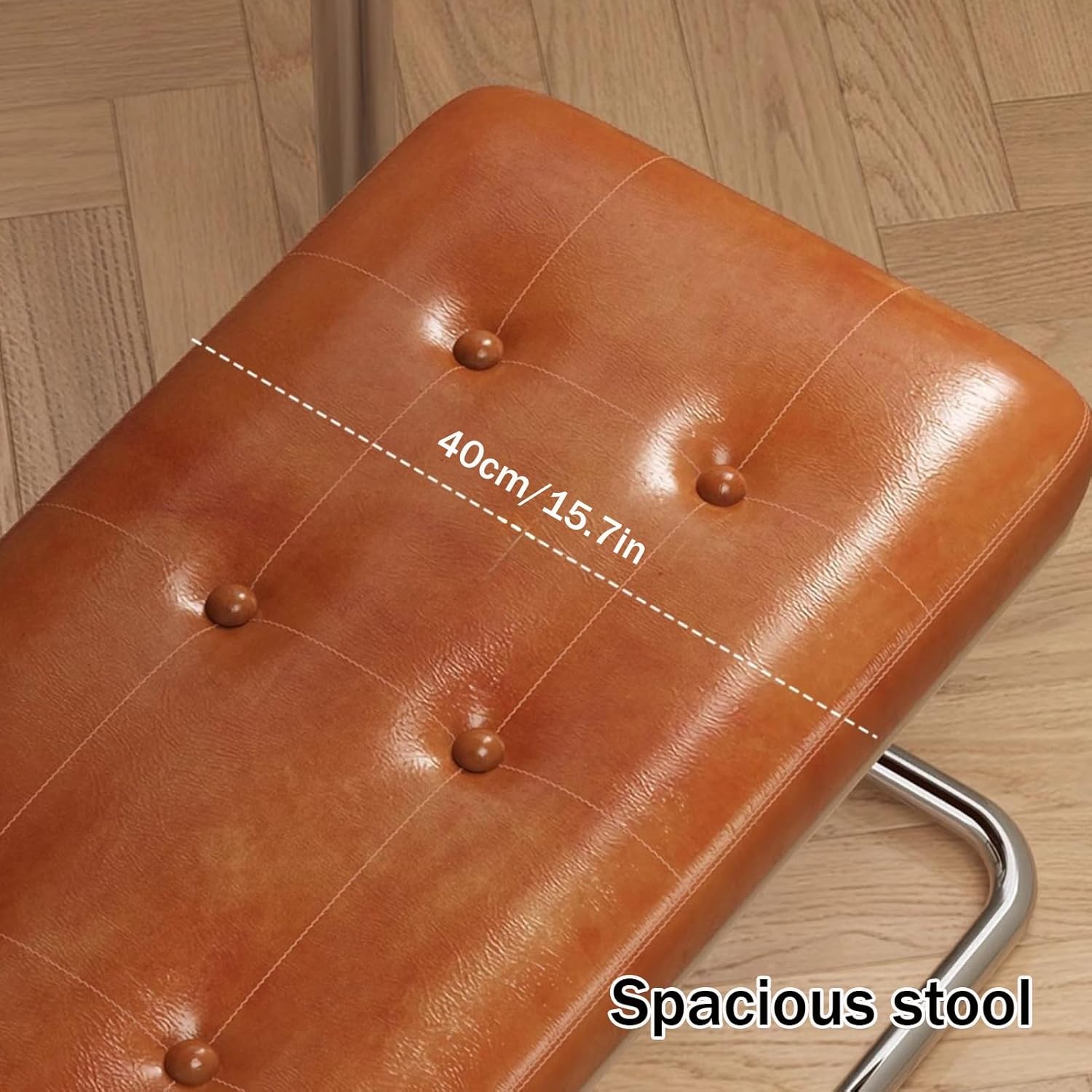 Dining Bench, Wood Bench, Kitchen Bench with Sturdy Frame, Dining Room Bench, Upholstered Entryway Bench, Kitchen Table Bench, Easy Assembly(Brown,120cm/47.2in)