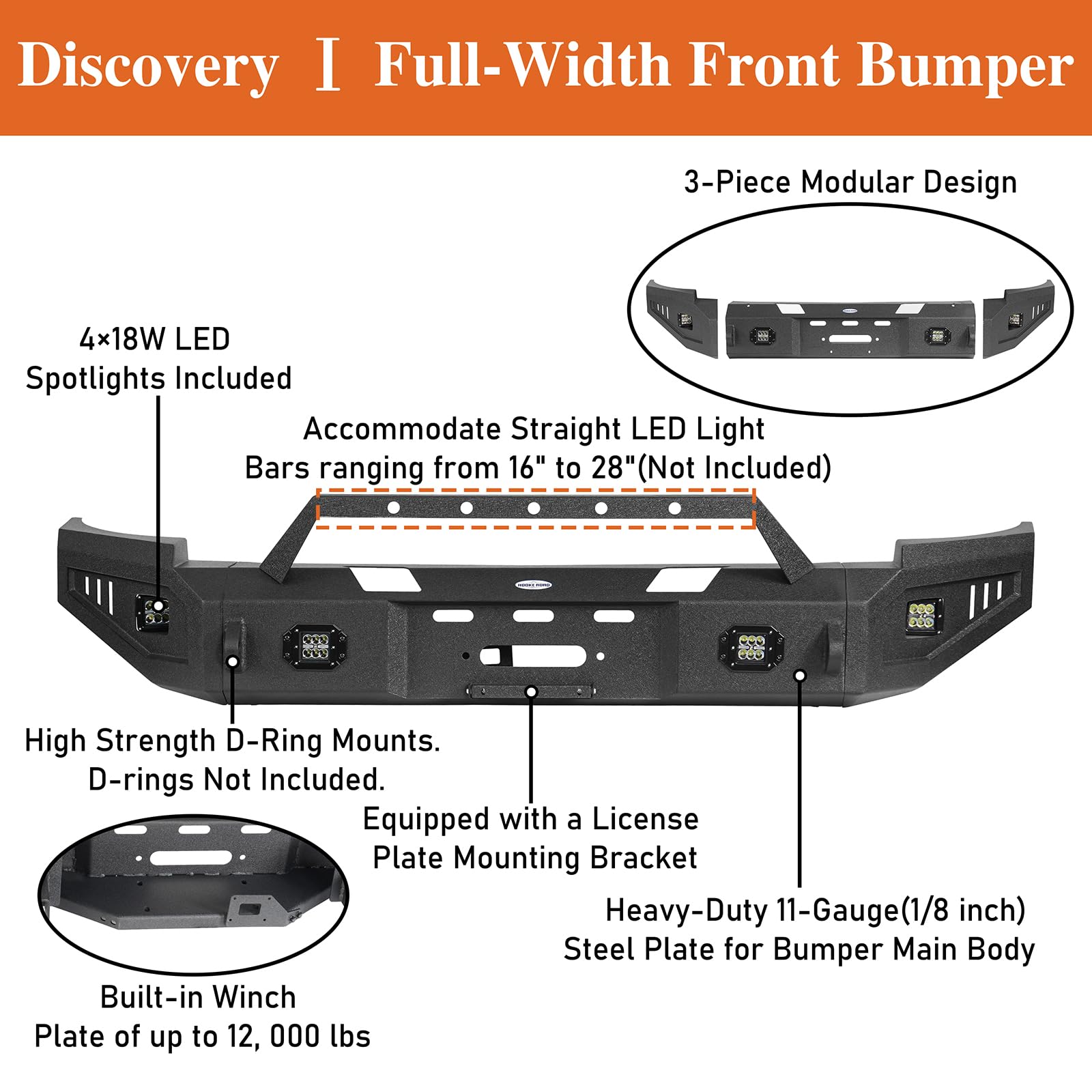 FINDAUTO Front Buper Fit for 2007-2013 for Chevrolet Silverado 1500