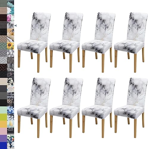 Miniatura 44 de Fundas para sillas de comedor, juego de 2 fundas para sillas de comedor o cocina, lavables, protectoras, para sillas Parsons, para el hogar