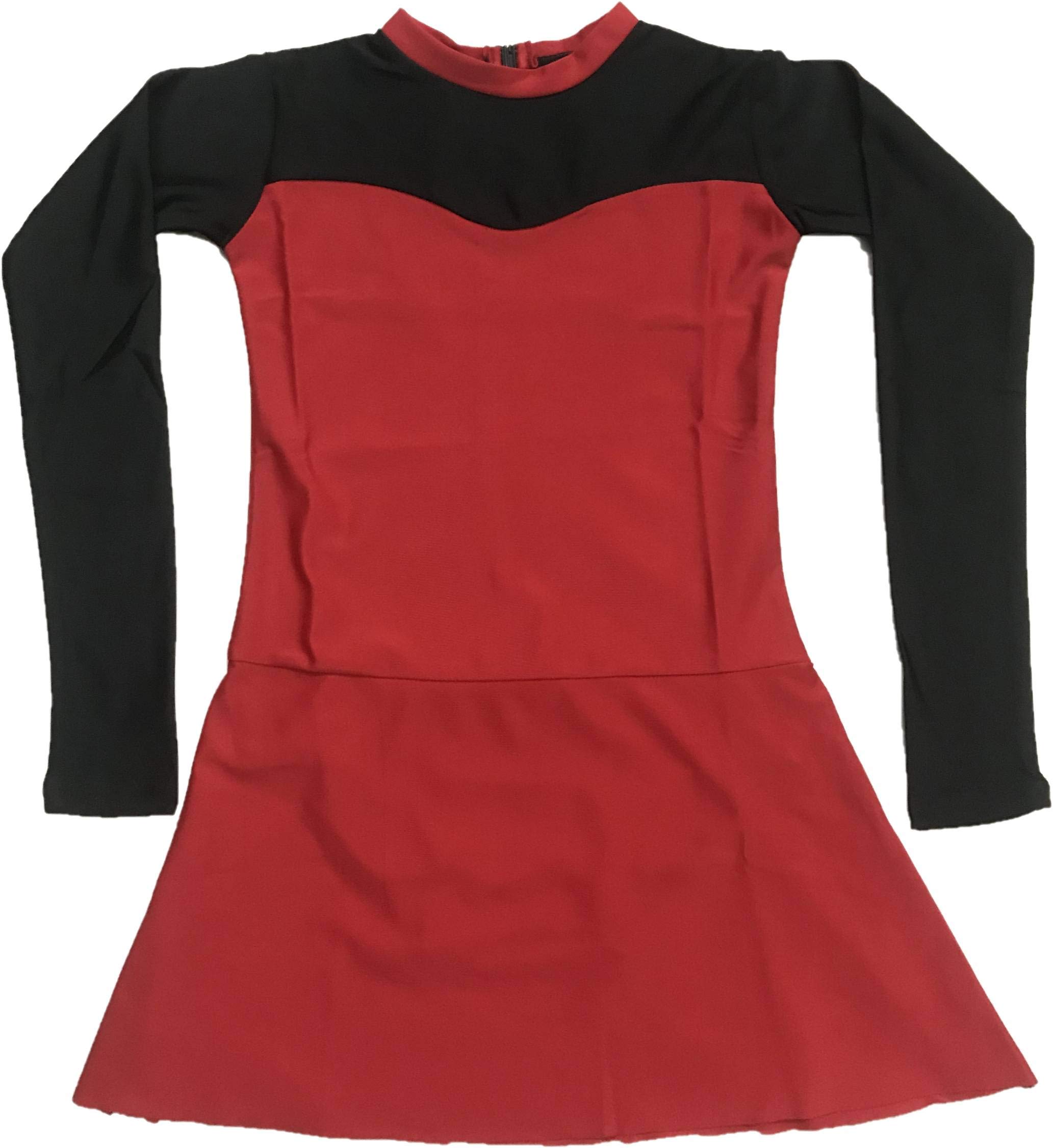 Rhythmic Gymnastics Full Sleeves Leotard (4 Way Lcyra) Base Leotard Without Work Size 30 (Age: 7-8 Years)-image-4