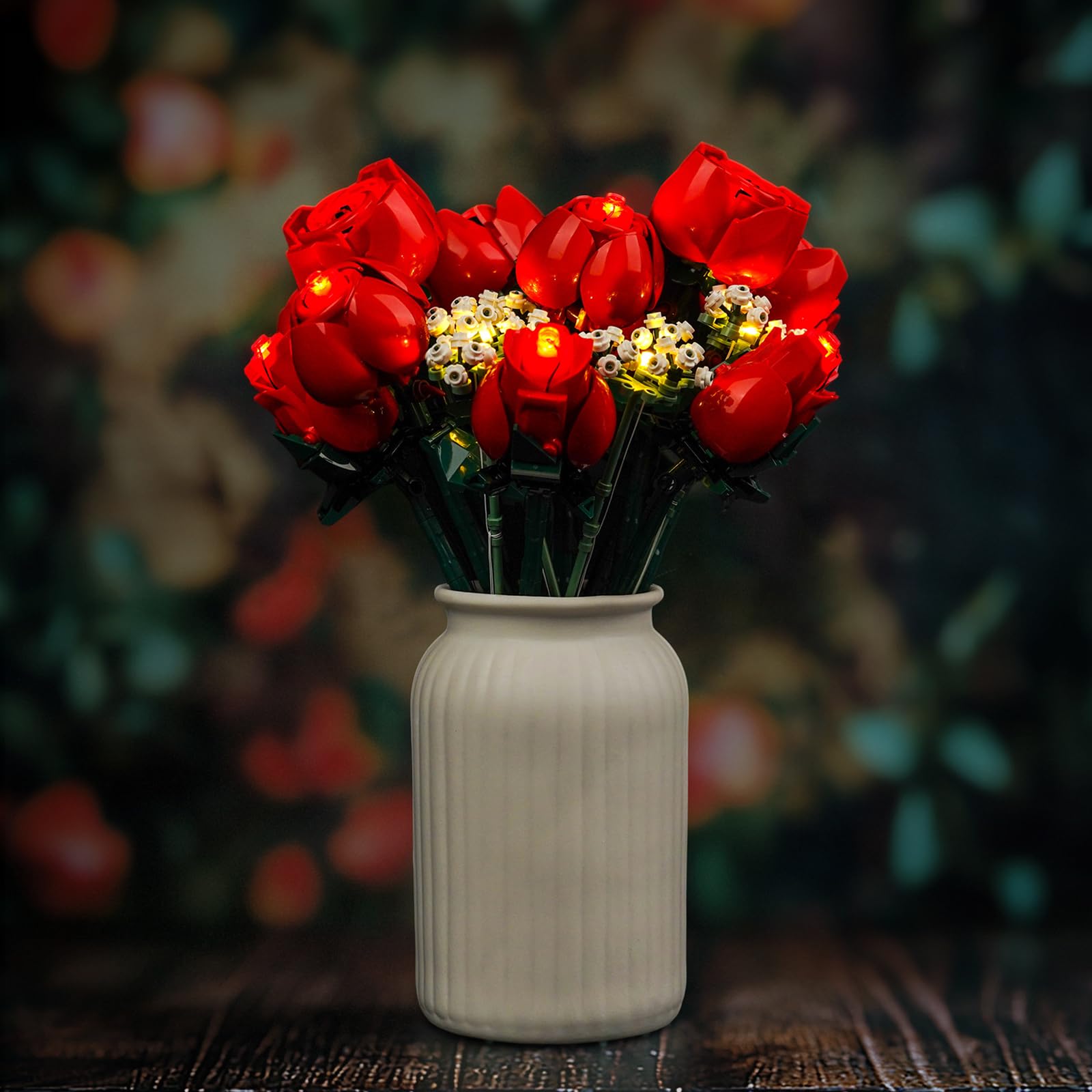 BrickBling 10328 LED Rose Bouquet Lights Set Decorative Lighting for Artificial Flowers and Valentine's Day - Image 3