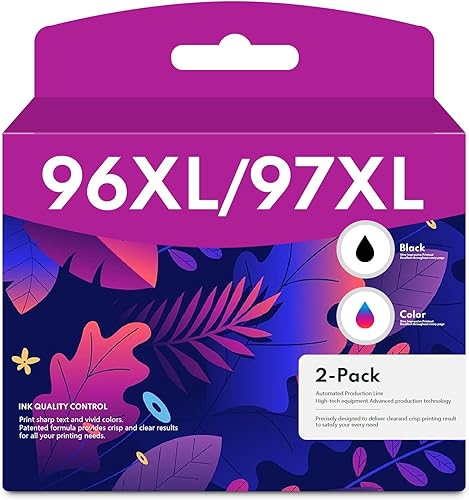 YOISNER Repuesto de tinta remanufacturada para impresora HP 96 97 Officejet 7310 7210 7410 Deskjet 9800 6988 6980 6940 6840 PhotoSmart 8050 8150