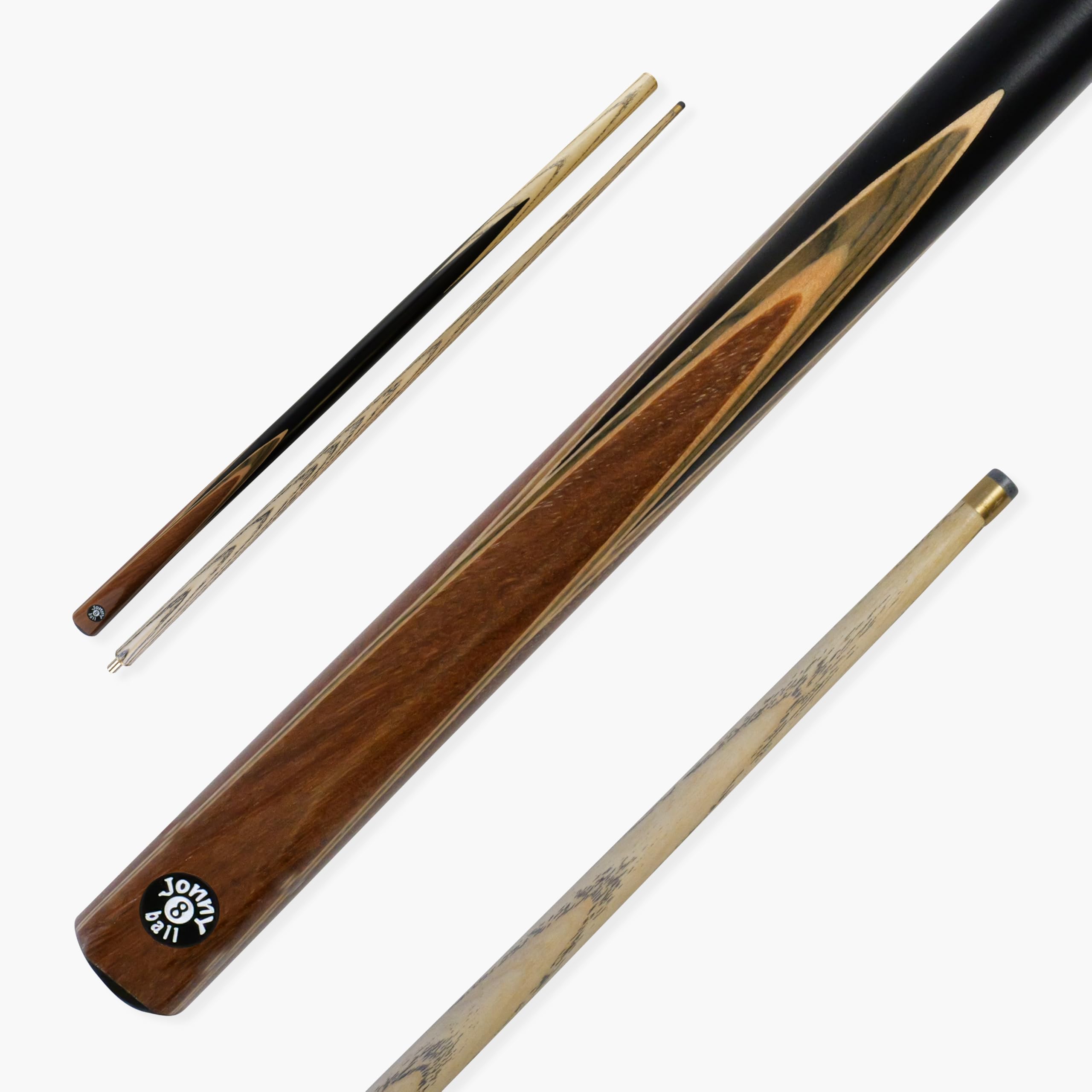 Jonny 8 Ball VISTA 57 Inch 2 Piece Centre Joint Multi Spliced English Pool Cue with 8mm Tip (Sage)