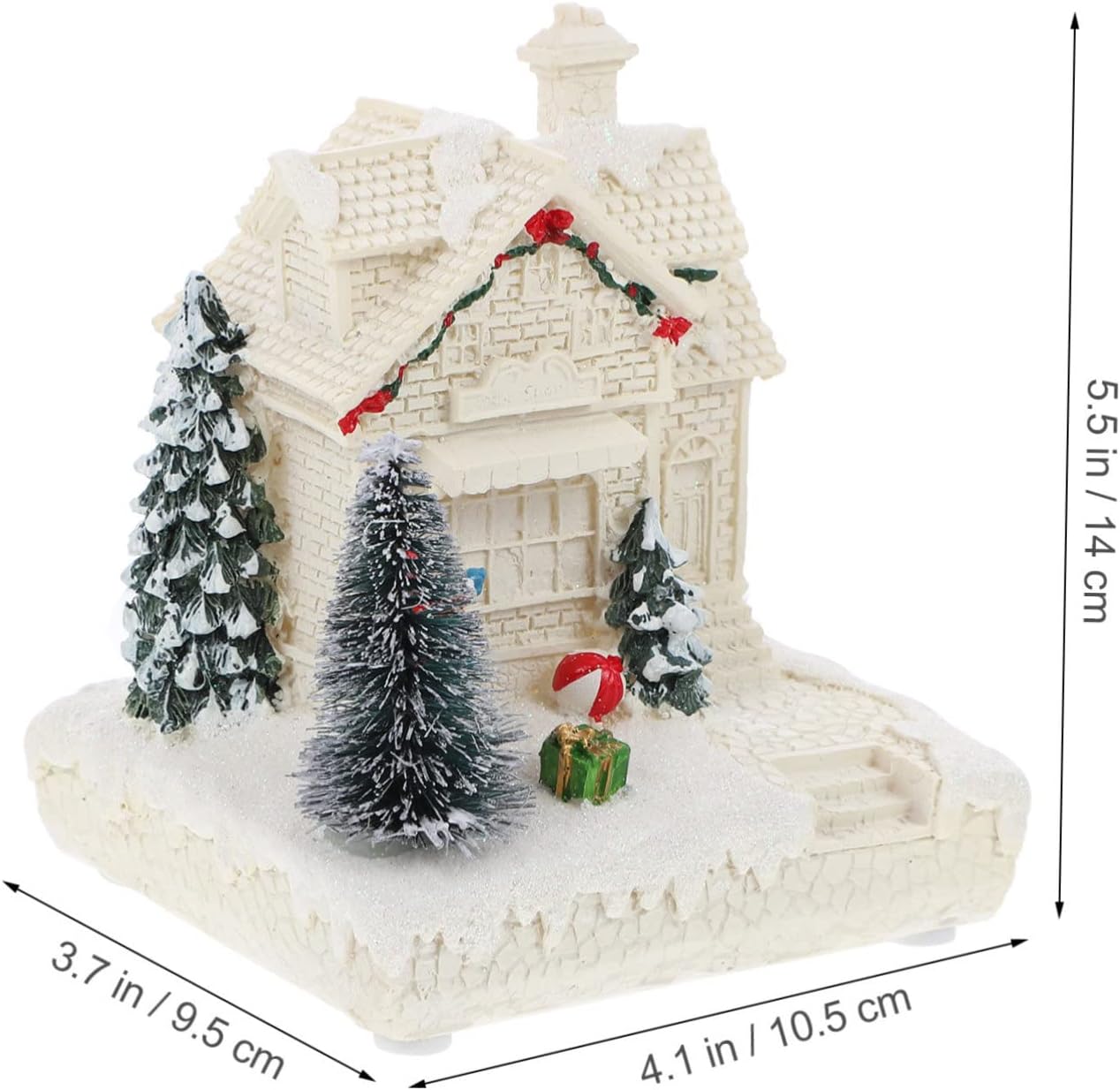 Mobestech 1pc Christmas Mini House Decor Christmas Adornment Festive Night Light for Home Office Unique Desktop Landscape Decor for Holiday Celebrations