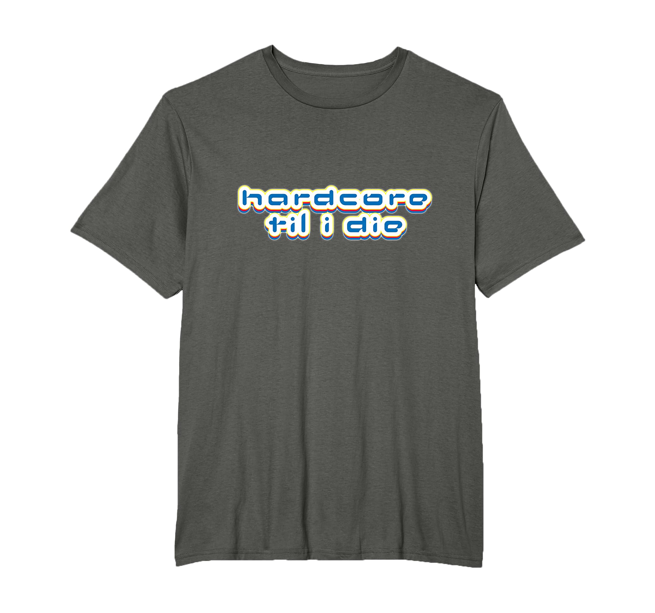 HTID Happy Hardcore Til I Die Retro DJ Rave Festival T-Shirt