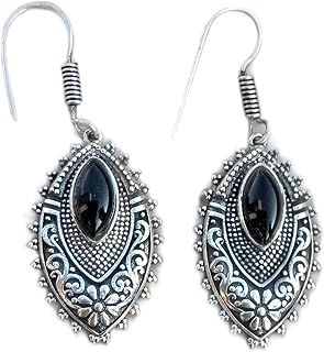Black Onyx Earrings, 925 Sterling Silver Plated, Marquise Shape Earrings, Dangle Earrings, Marquise stone Earrings, Designer Earrings, Handmade Earrings, Statement Earrings, Charm Earrings, Natural Black Onyx Jewelry, Handmade Earrings, Christmas Gifts