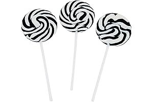 Black and White Swirl Pop Suckers