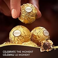 Vista 8 de FERRERO ROCHER Fine Hazelnut Milk Chocolate Gift Box, 48 Count, Ideal Hostess Gift, 600g