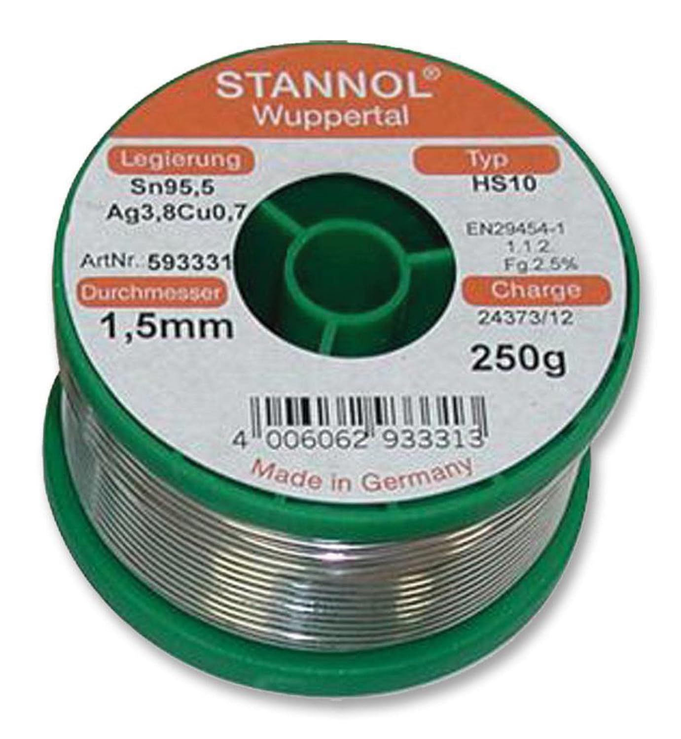 STANNOL - Lead Free Solder Wire 1.0mm, 250g, 217°C
