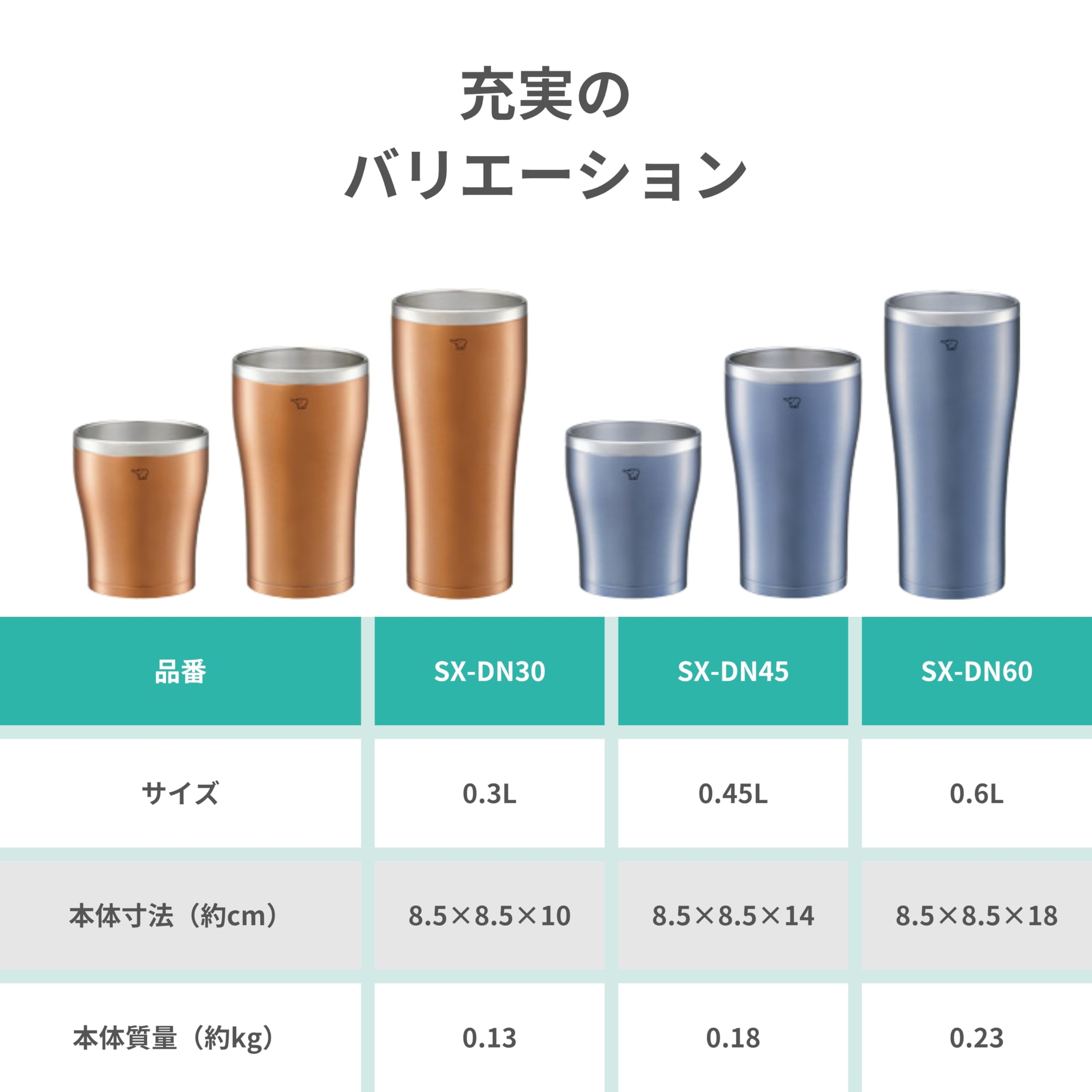 Amazon｜象印 ステンレスタンブラー 300ml 【結露しにくい】 保温保冷
