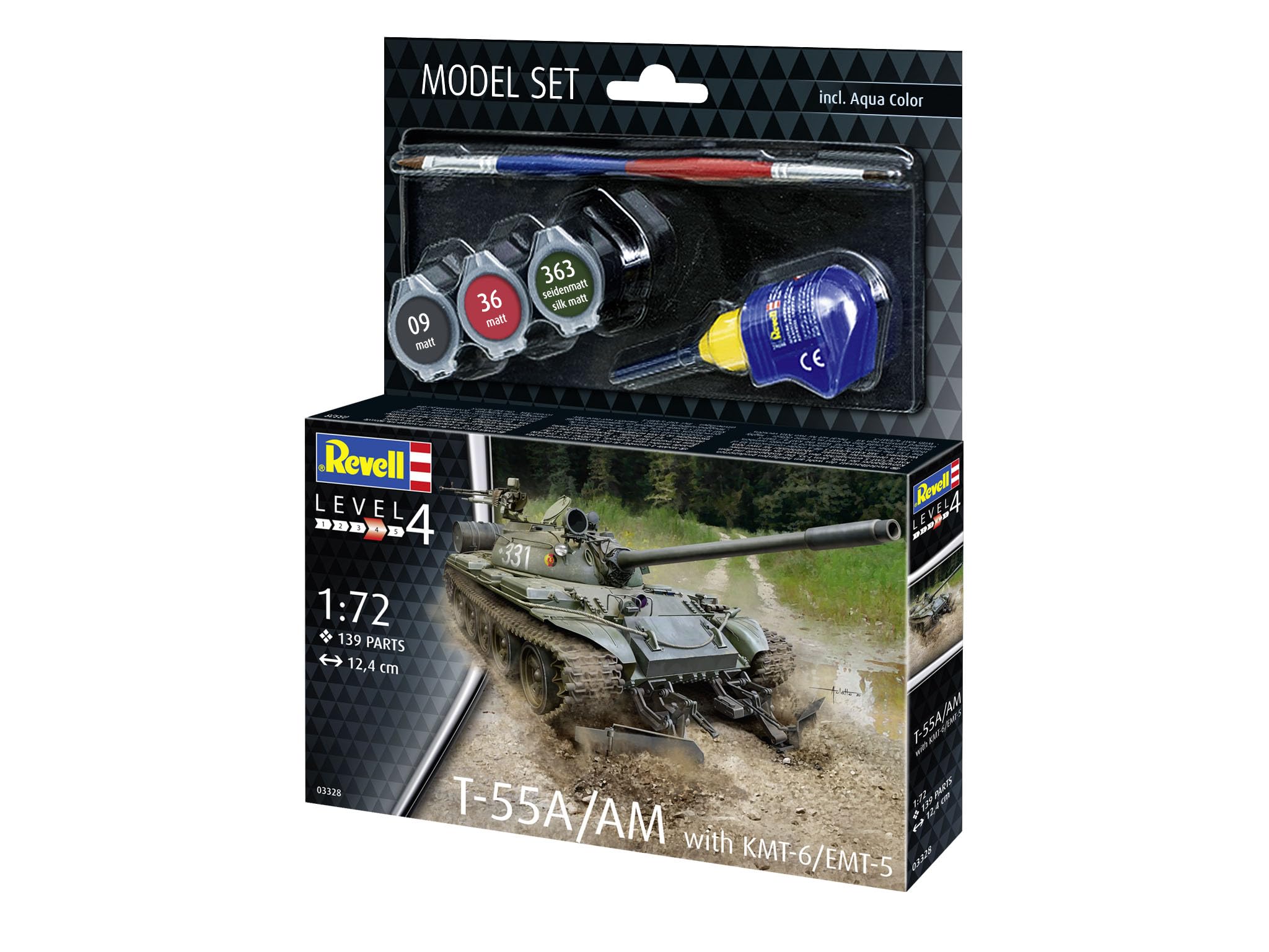 Revell Zestaw modeli T-55A/AM z KMT-6/EMT-5