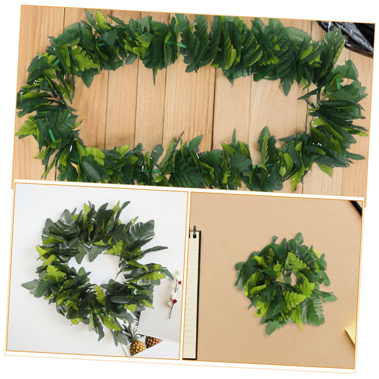 ORFOFE 2juegos Guirnaldas de Tropicales Artificiales Hawaianas Collares y Pulseras para Fiestas de Baile la Piscina Luau y Playa Tropical