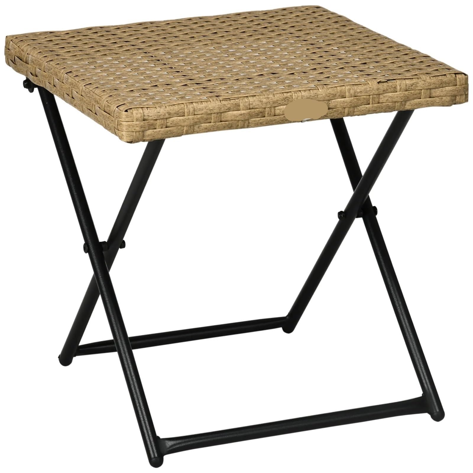 Table basse pliante en rotin pour vos pique-niques et barbecues conviviaux au jardin