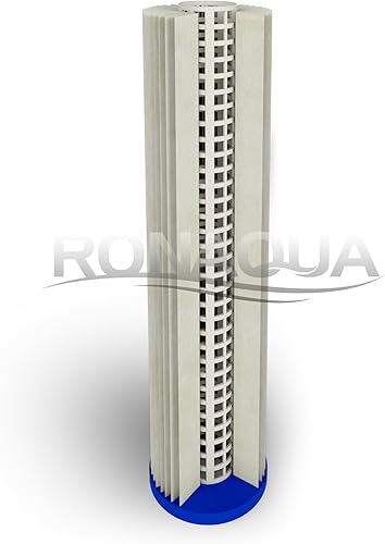 Miniatura 5 de Filtro de sedimentos plisado, lavable y reutilizable, de 20.0 x 4.5 in, superficie amplificada de 5 micras, elimina arena, suciedad, limo, óxido,