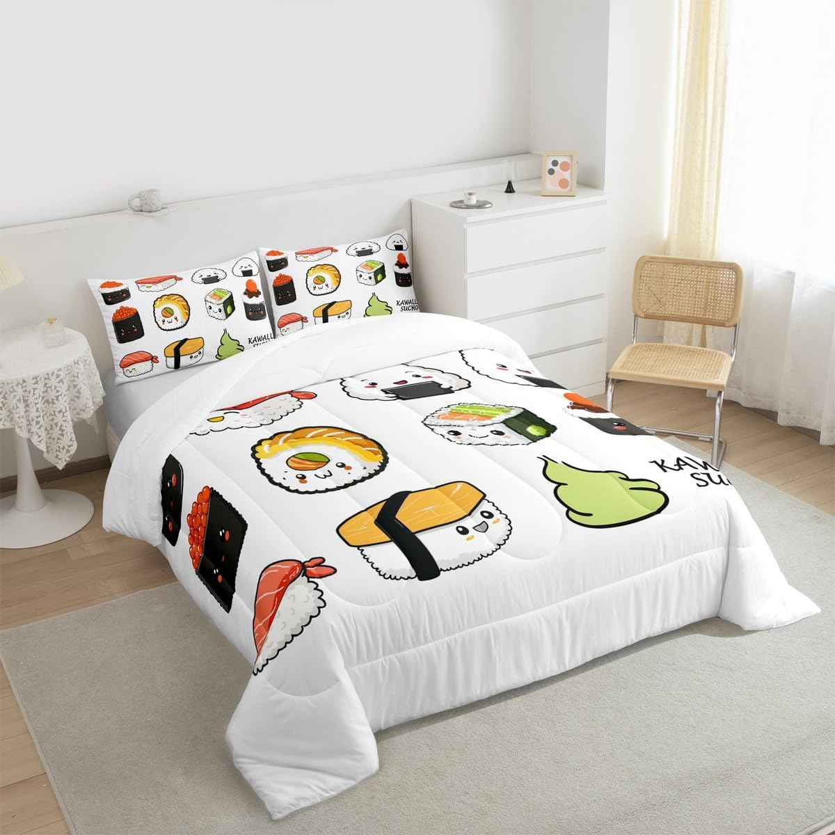 Feelyou Kawaii Sushi Comforter Set for Kids Boys Nicaragua Ubuy