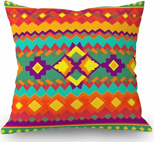 Miniatura 6 de Moslion American Art - Funda de almohada de lino y algodón para el hogar, funda de cojín decorativa para sofá, cama, 18 x 18 pulgadas