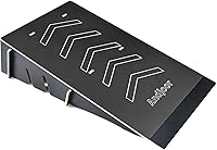 Vista 11 de Rampa de salto para niños para patineta, bicicleta, scooter, BMX, auto RC y motocross, 25.2 pulgadas, color negro