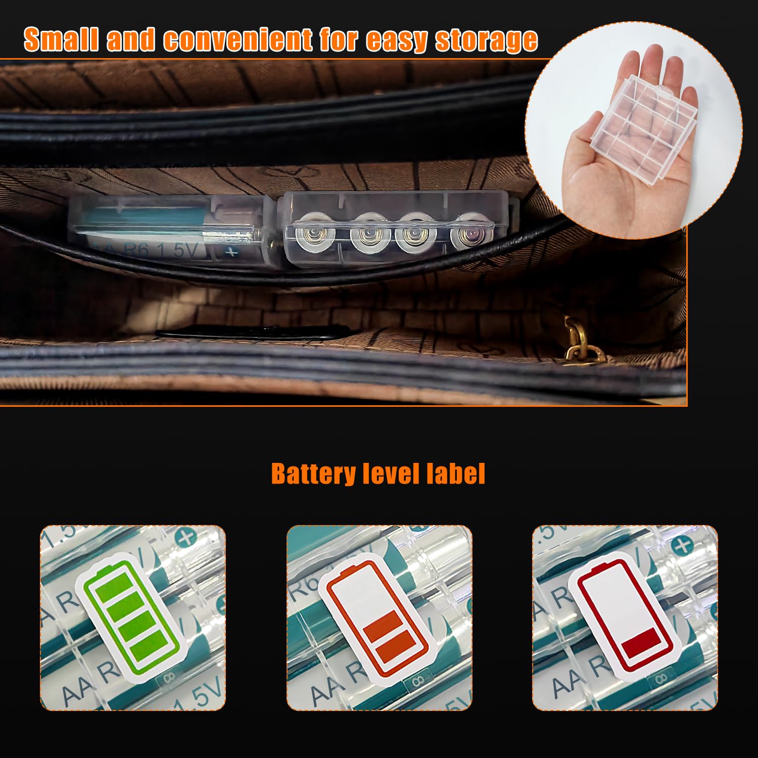 10 Pièces AA/AAA Boîte De Rangement, KUOQIY Boîte à Piles En Plastique, Pour Piles AAA Et AA Rangement Piles (5 Couleurs