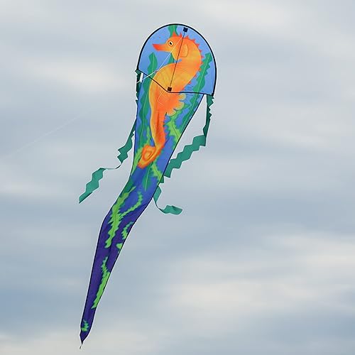 Miniatura 2 de In the Breeze 3352  22" Seahorse Dancing Dragon Kite  Cometa de una sola línea fácil de volar