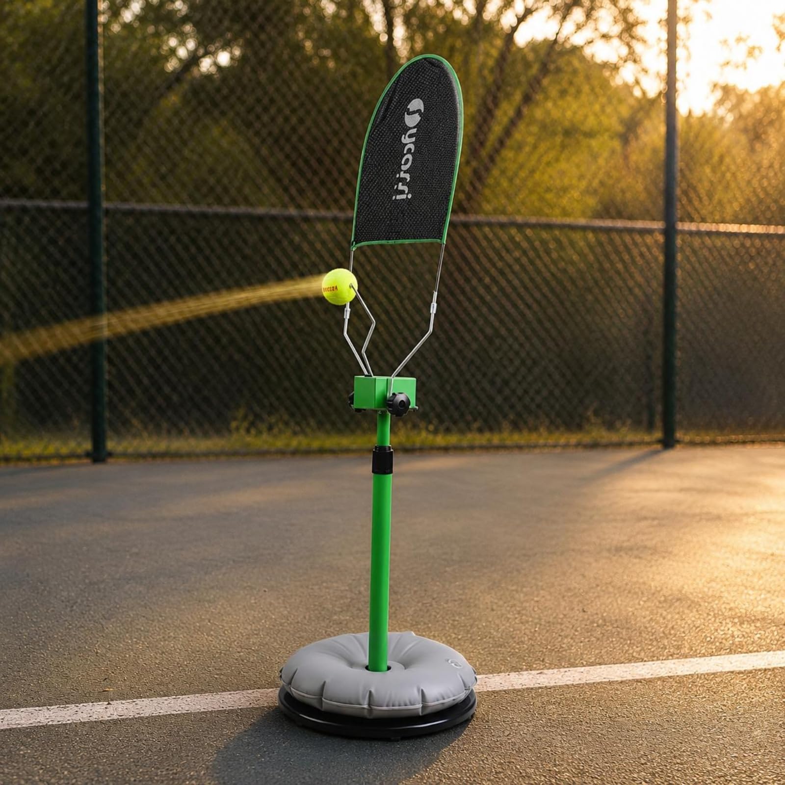 Tennis Rimbalzatore Altezza Regolabile Tennis Solitario Corda Resistente Attrezzatura Sportiva per Pratica Individuale