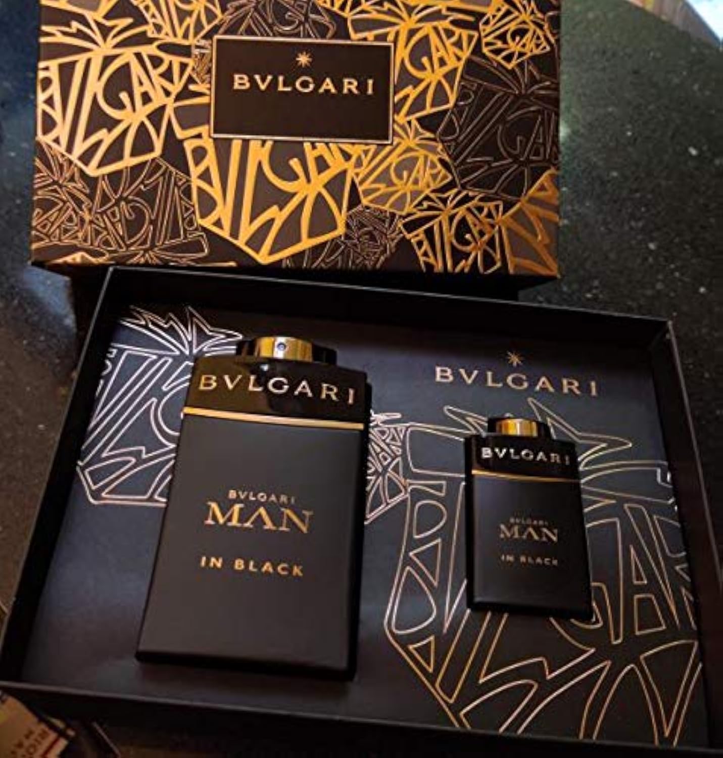 BvlgariMAN IN BLACK FOR MEN SET EDP 100 ml + EDP 15 ml