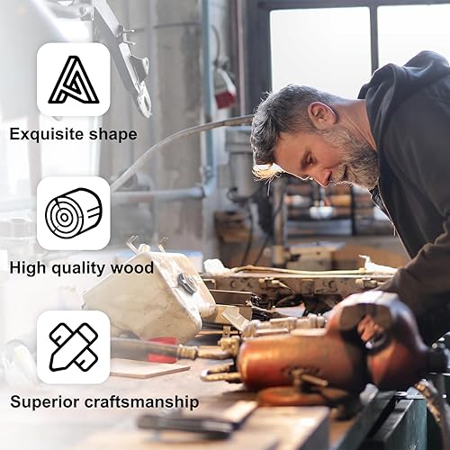 Miniatura 5 de WOODOUNAI Letras de madera rústica blanca de 6 pulgadas, letras de madera sin terminar para decoración de pared, letras de pie retro blancas