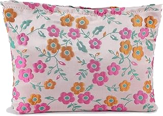 ASOQOLA Bolsa de maquillaje floral para cosmé...