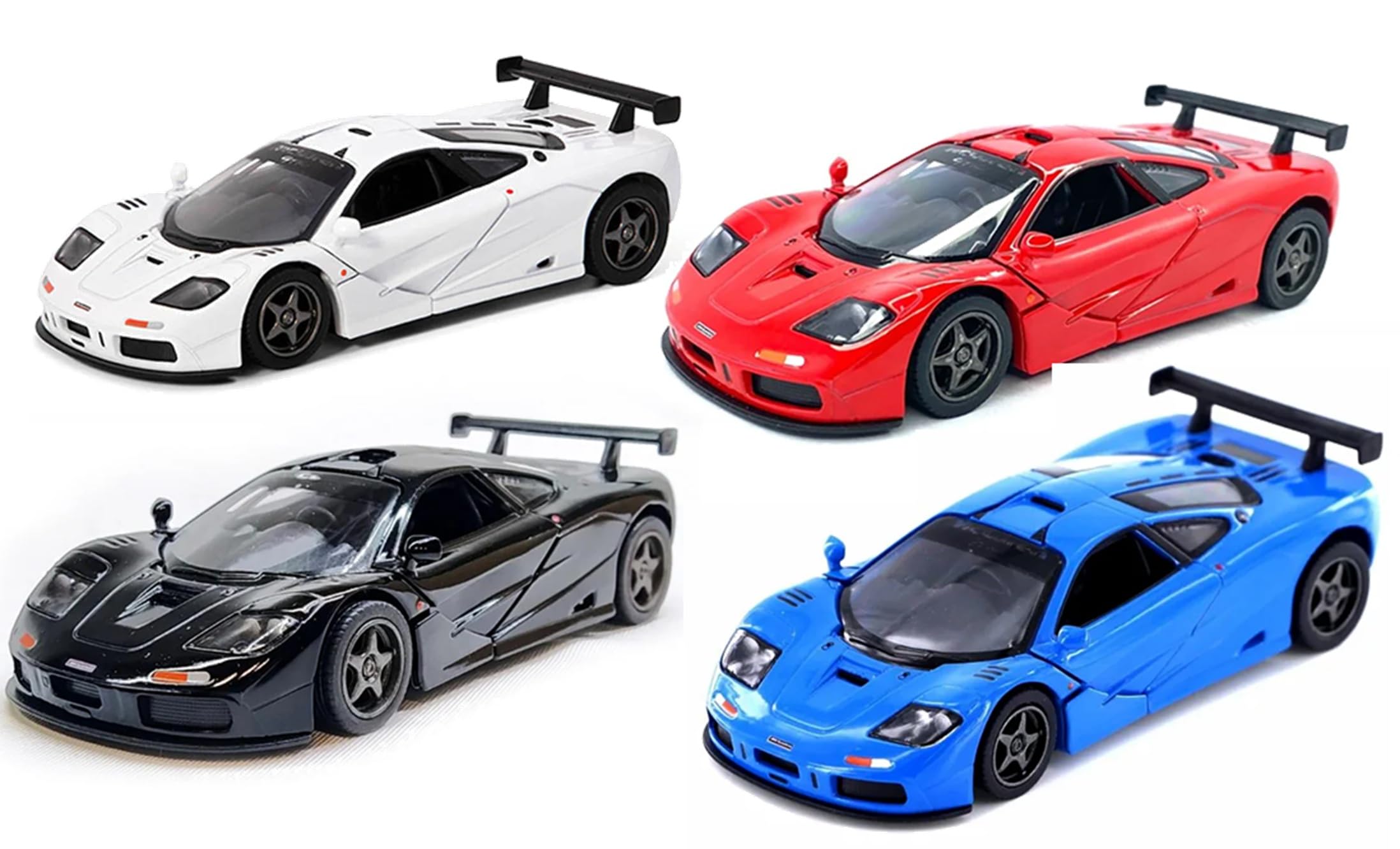 Amazon.com: KiNSMART 1995 McLaren F1 GTR 5 Inch 1:34 SetOf4 Scale