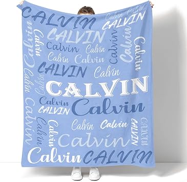 Personalized Throw Blanket with Name Custom Blankets for Girls Boys Adults Customized Unique Gifts for Birthday Christmas Mothers Fathers Valentines Day