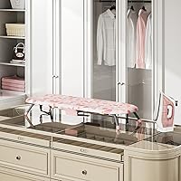 Vista 9 de APEXCHASER Tabla de planchar pequeña con soporte para plancha, tabla de planchar compacta con pies antideslizantes, tabla de planchar portátil