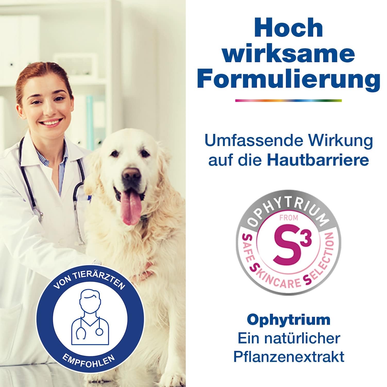 DOUXO S3 Calm Mousse | für Hunde & Katzen | Schaum Pflege für juckende, gereizte & empfindliche Haut | Hautberuhigend & Feuchtigkeitsspendend | ideal für Allergiker & allergische Tiere | 150 ml
