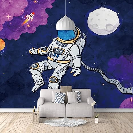 Amazon Wwqayz 壁紙シール ロケット 宇宙飛行士 惑星 はがせる壁紙 壁紙 おしゃれ オシャレ 壁紙 剥せる壁紙 Wall Paper 簡単diy 壁紙リフォーム 壁用 リメイクシート 壁紙シート 無臭無毒 352x250 Cm Diy 工具 ガーデン