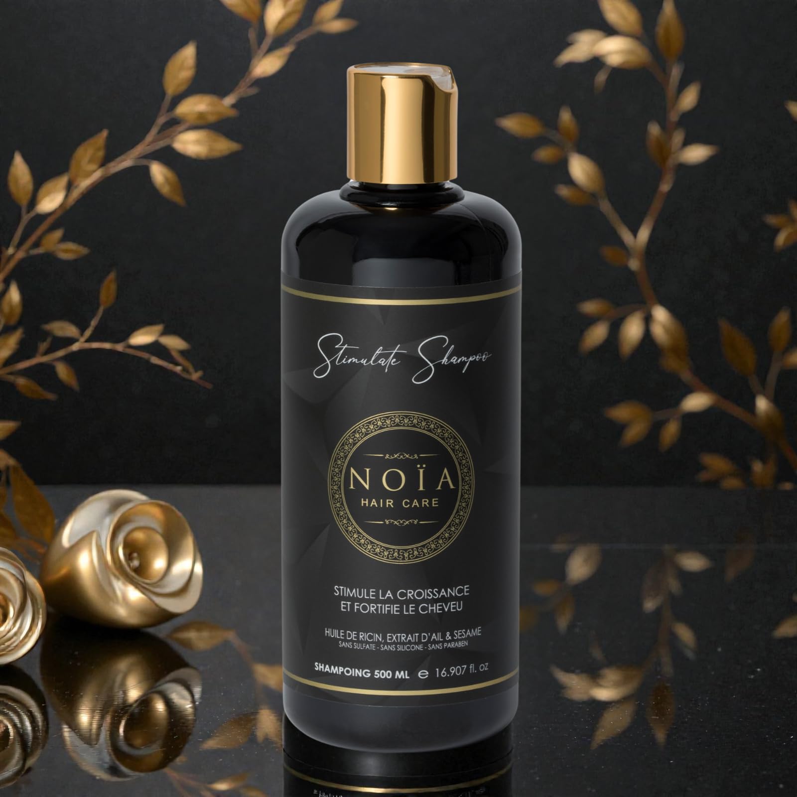Prestige Zestaw do włosów STIMULATE - Szampon Trio + Maska + Serum + Brushing Brushing Pędzel do włosów - OLEJEK RYCYnowy - NOJA HAIR