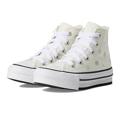 Converse Kids Chuck Taylor(r) All Star(r) Eva Lift Platform Florals (Little Kid) Kids Shoes Egret/White/Pale Surplus