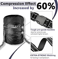 Vista 9 de Frelaxy - Bolsa de compresión con 40% más de almacenamiento Saco de dormir de compresión con capacidad de 11 L, 18 L, 30 L y 45 L, resistente al