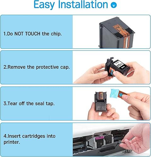 Miniatura 5 de 65XL 65 cartuchos de tinta negrocolor negro para HP Ink 65 65 XL High Yield Works para HP Deskjet 3755 3752 3772 3700 2622 2625, Envy 5055 5058 5052