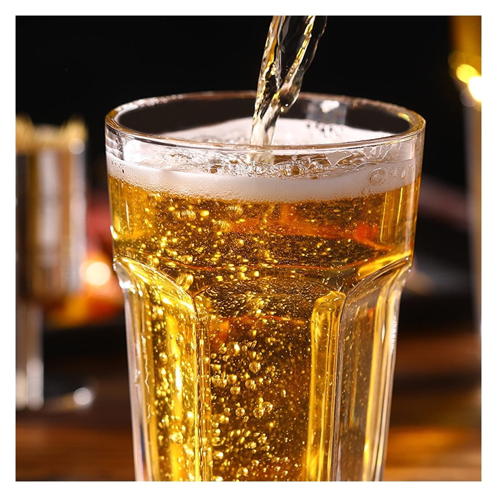 szklanki do piwa， Spersonalizowany kufel, kufel na piwo kufel do piwa 490ml zestaw szklanek do piwa 5 kubków do napojów kubki kubki wielokrotnego użytku odpowiednie do wszystkich typów