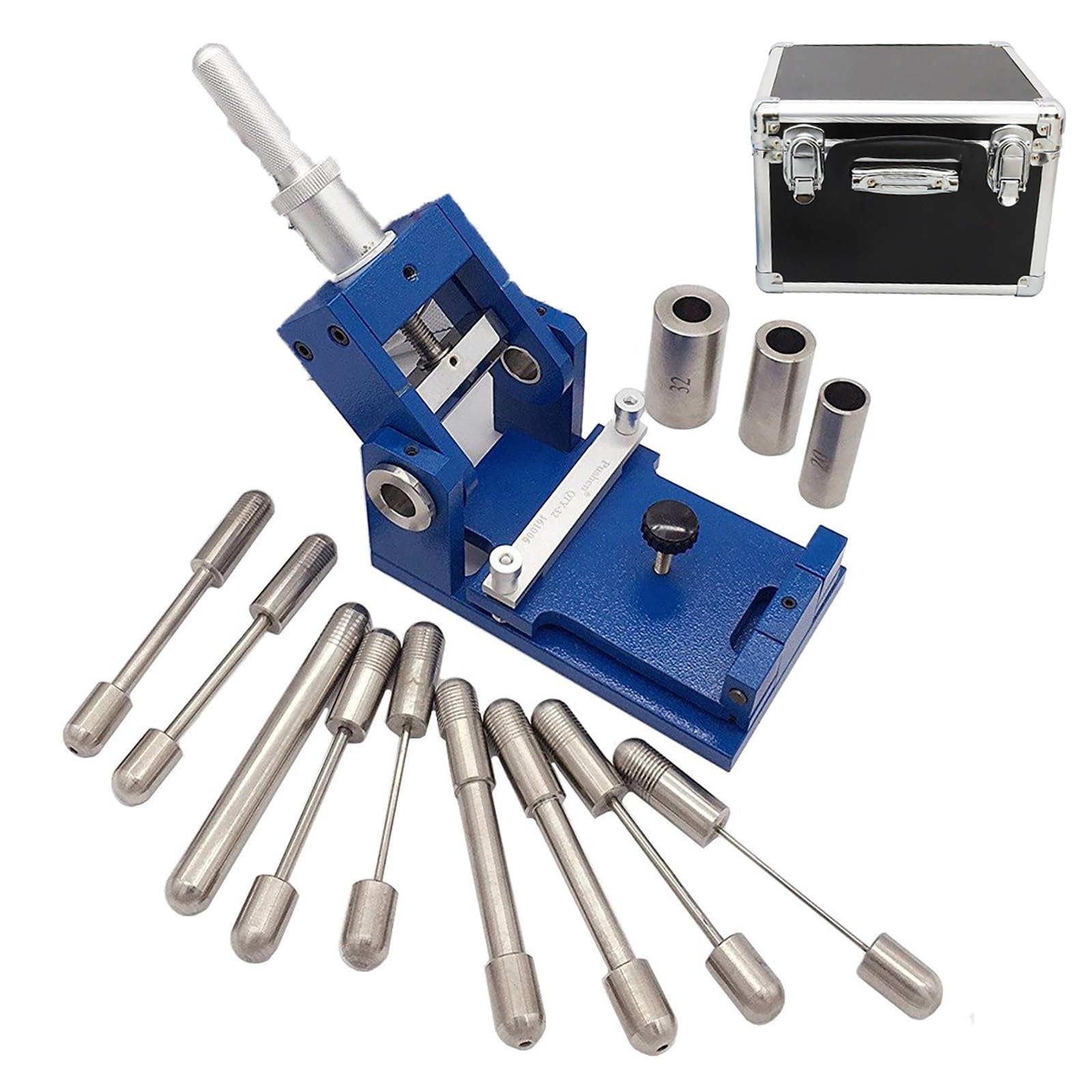 Cylindryczny tester giętkości powłoki lakierniczej, cylindryczny detektor giętkości powłoki lakierniczej z 12 wałkami testowymi 2-32mm, przyrząd do pomiaru giętkości farb, lakierów i powłok
