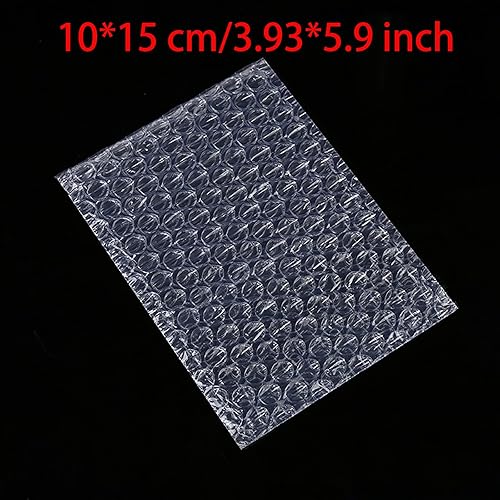 Miniatura 2 de 100 bolsas de burbujas transparentes de 4 x 6 pulgadas para adornos, envíos en movimiento, bolsas de almacenamiento de espuma de burbujas, embalaje