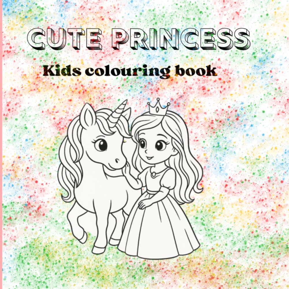 Magical Princess Coloring Book for Kids: Fun & Easy Coloring Pages for Ages 3–8