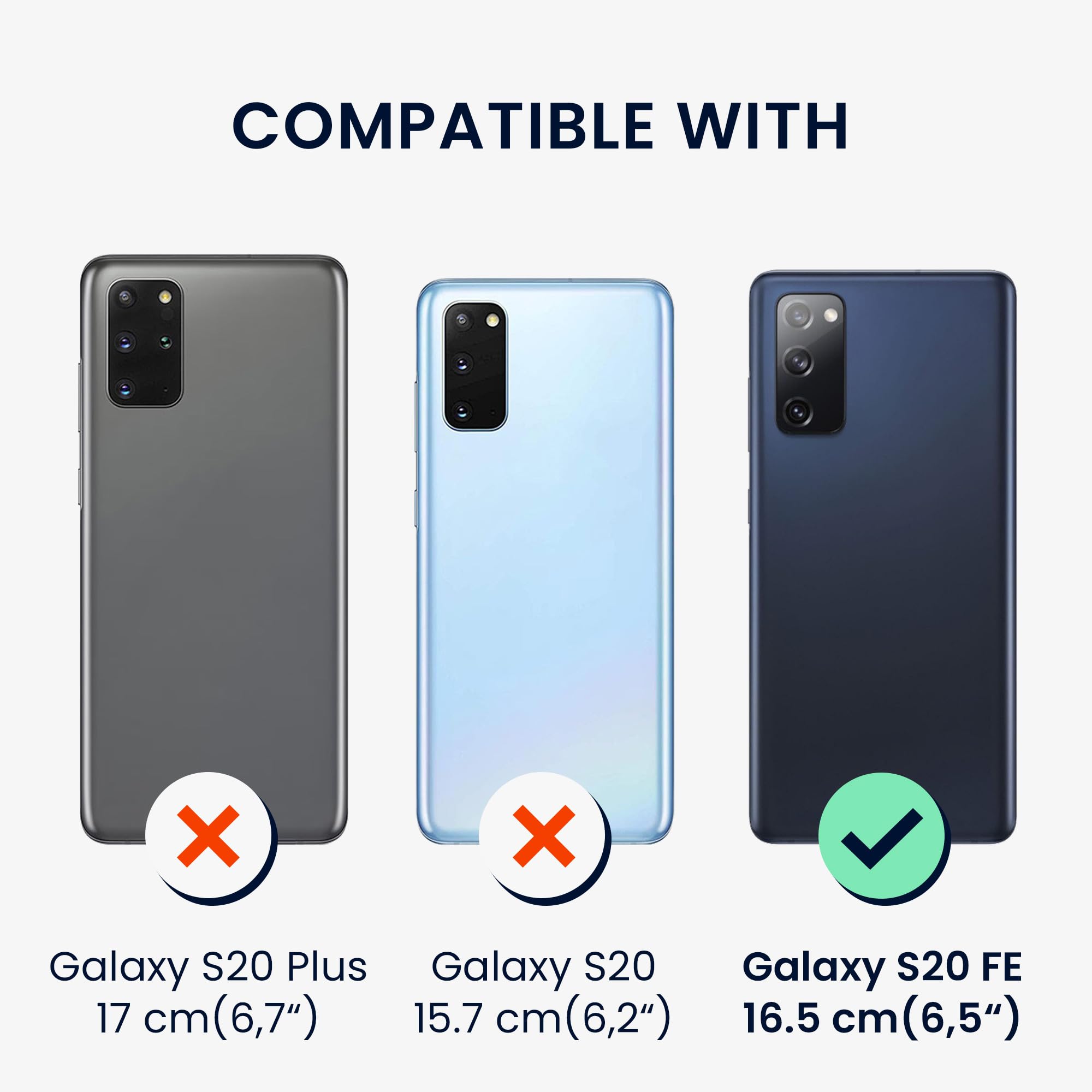 kwmobile Etui ze sztucznej skóry PU kompatybilne z Samsung Galaxy S20 FE – etui portfelowe z ochroną ekranu i RFID, czarne