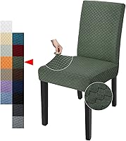 Vista 13 de YEMYHOM Funda elástica para silla de ala de 1 pieza con el último diseño de jacquard, protector antideslizante para muebles con varillas de espuma