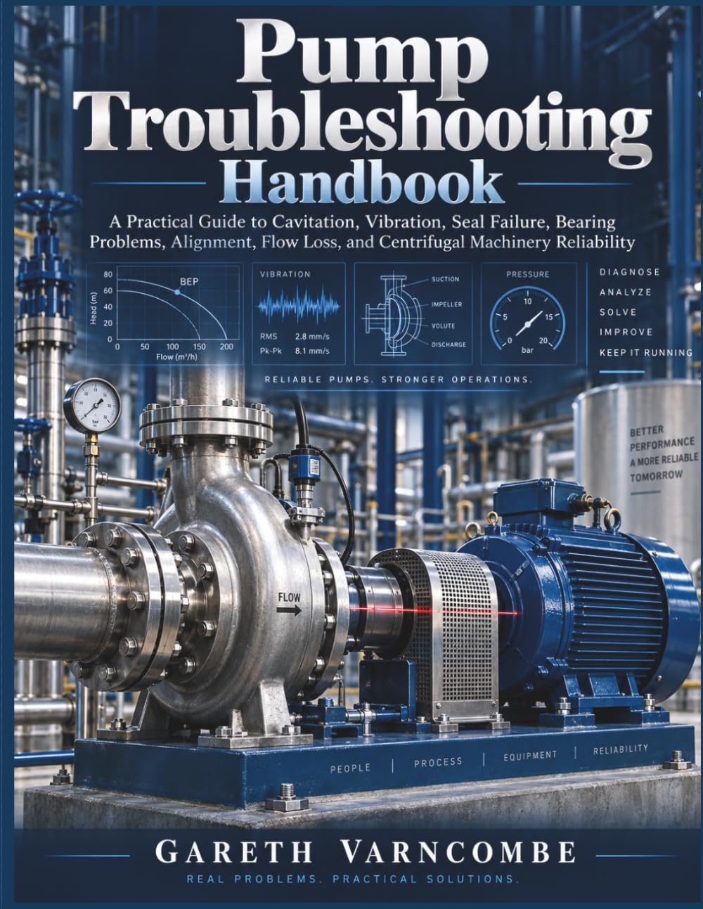 Pump Troubleshooting Handbook: A Practical Guide to Cavitation, Vibration, Seal Failure, Bearing Problems, Alignment, Flow Loss, and Centrifugal Machinery Reliability