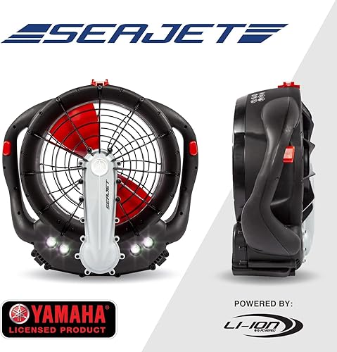 Miniatura 5 de Yamaha Seascooter SeaJet - SeaScooter de buceo submarino, rotor rápido y potente con control de 3 velocidades, compacto y fácil de usar, negrorojo