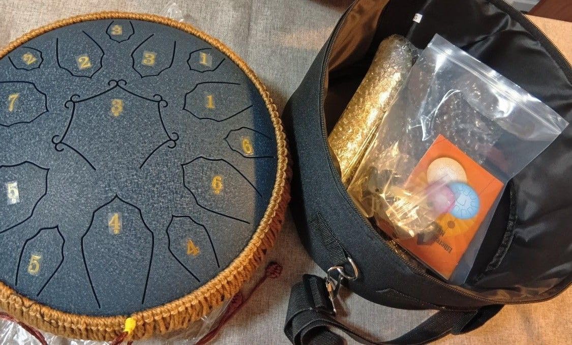 スチールタングドラム　31cm 15音　アンティークブロンズ スチールタングドラム31cm 15音アンティークブロンズ