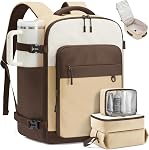 LOVEVOOK Airline Approved Travel Laptop Carry on Backpack for Women,4Pcs