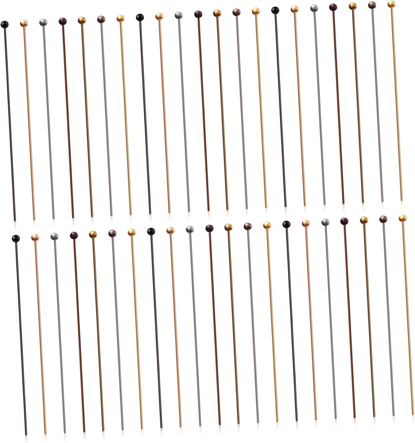 Holibanna 1000pcs Headpins for Jewelry Making Smooth Slim Needles for Craft Projects for Earrings Bracelets Necklaces and Charms