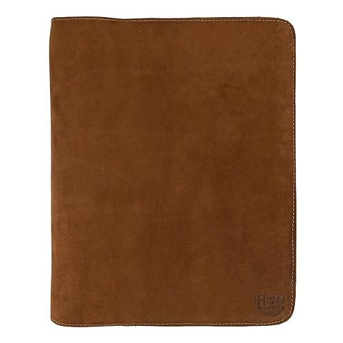 Miniatura 6 de Hide & Drink, Journal Cover Compatible with Moleskine Cahier XXL (8.5 x 11 in.) Genuine Protector, Full Grain Leather, Handmade, Charcoal Black